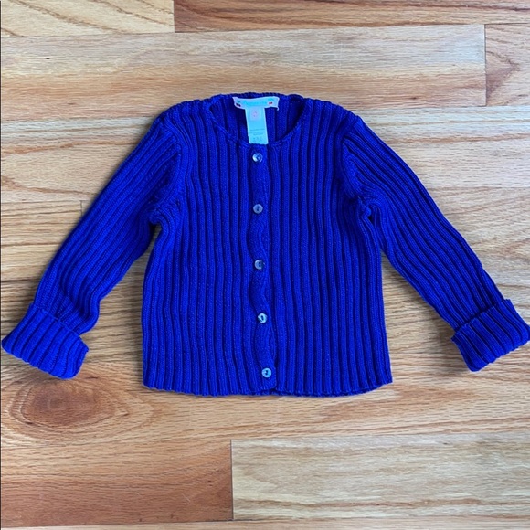 Like new Bonpoint ribbed cotton cardigan - Picture 1 of 3
